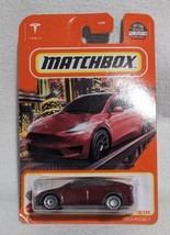 NEW 2022 Matchbox Tesla Model Y Red | Unopened | Collectible | Electric Vehicle - £7.44 GBP