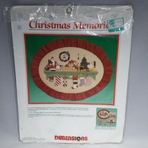 VTG Dimensions Christmas Memories Cross Stitch Kit 8372 Mantle 1989 Complete - $14.95