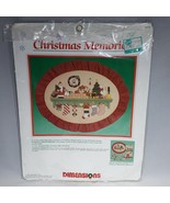 VTG Dimensions Christmas Memories Cross Stitch Kit 8372 Mantle 1989 Comp... - £11.74 GBP