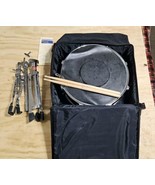 Ludwig Medium Aluminum Acrolite Black Galaxy 5x14 Snare Drum,Case sticks... - $290.24