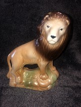 Vintage Ceramic Lusterware Lion Figurine Statue Made in Brazil Iridescent D4 - £12.45 GBP