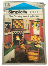 Simplicity House Sewing Pattern 113 Home Decor Curtains Chair Cushions Dining - £2.39 GBP
