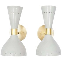 Metà Del Ventesimo Secolo Ottone Massiccio Beside Muro Lampada Decorativo a Luci - $177.40