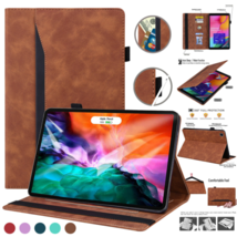 Leather Wallet Flip Case Magnetic cover For iPad 10.2 7/8th Gen Pro 11 12.9&#39;&#39; - £66.83 GBP