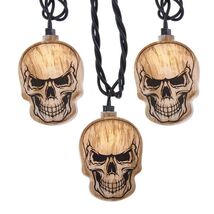 Human Skull Heads Halloween Light String with 10 Lights HW1829 - $29.68