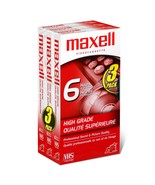 Maxell High Grade T-120 VHS Tape, 3 Pack - £38.11 GBP