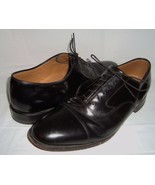 Johnston Murphy Black Leather Oxfords Lace Up Shoes 11  - $82.22 CAD