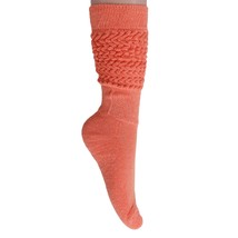 AWS/American Made Light Orange Slouch Knee High Cotton Scrunch Socks for... - $6.92