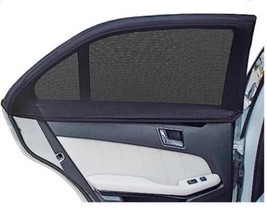 Rear Side Elasticized Breathable Universal Mesh Car Window Sunshades, 2 Count - £7.77 GBP