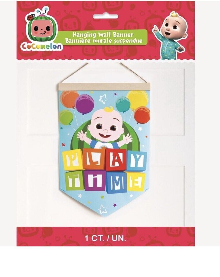 6 pack deal Cocomelon Hanging Wall Banner Play Time - $25.73