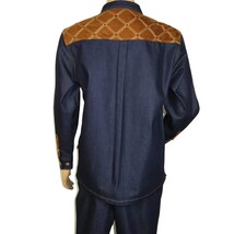 Men's Stacy Adams Two Piece Matching Walking Set Leisure Suit 1528 Denim image 8