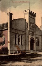 Sheldon, IA  c.1909 Postcard: &#39;The Armory Building&#39; - Iowa bk45 - £3.89 GBP