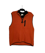 The Territory Ahead  1/4 Zip Pullover Sweater Vest Size Large Orange Lam... - $17.27