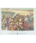1953 Print of the 1913 Knocking Out The Moros US Army Poster 24x20  No. ... - $45.15 CAD