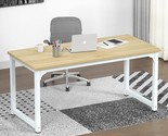 63&quot; Computer Desk,Large Home Office Desk Wide Workstation 1 Inch Thicker... - $296.99
