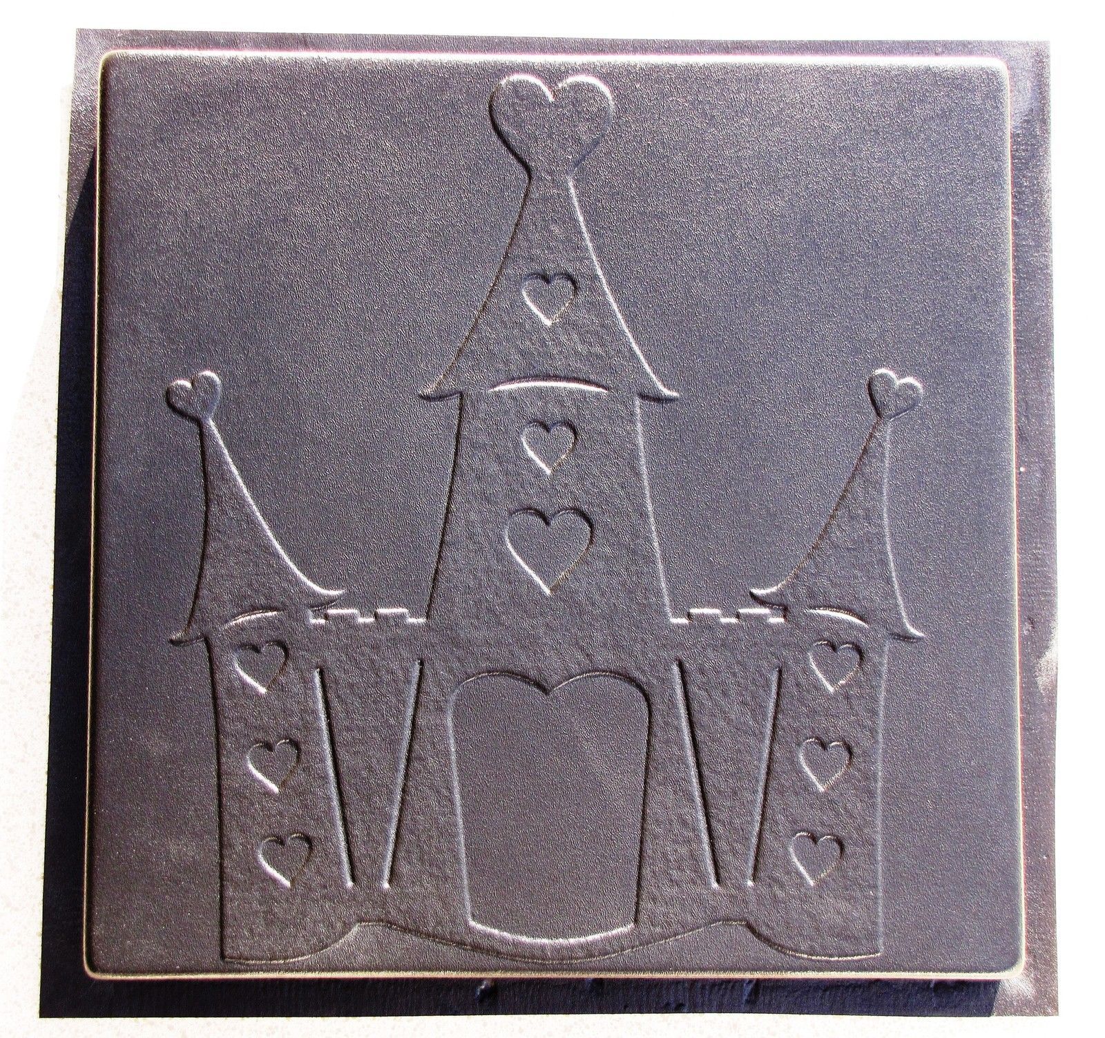 Whimsical Castle Stepping Stone Mold #2 Concrete Makes 18x18 Stones For $2 Each - $59.99