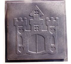Whimsical Castle Stepping Stone Mold #2 Concrete Makes 18x18 Stones For $2 Each image 6