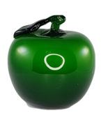 Art Glass Green Apple Fruit Fake Faux Home Decor - £7.63 GBP