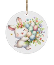 Kawaii Bunny Flower Bouquet Anime Ornaments, Soft Girl Rabbit Ornament, Spring &amp; - £14.28 GBP