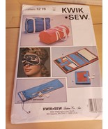 Kwik Sew Pattern #1216 Eye Cover Wallets Duffel Bags New Uncut  - $4.80