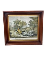 Antique Frame Currier and Ives Print The Star Of The Road In Original Wo... - £77.89 GBP
