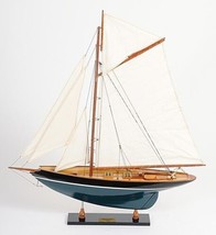 Sailboat Model Watercraft Traditional Antique Penduick Painted Polyester - £179.66 GBP