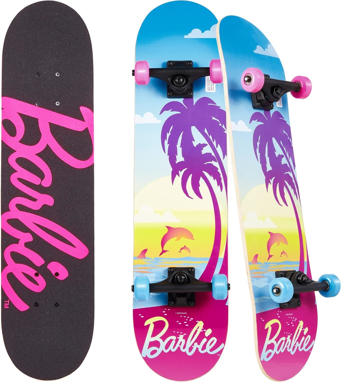 Barbie Skateboard With Printed Graphic Grip Tape - Great For Kids, Smoot... - $41.99