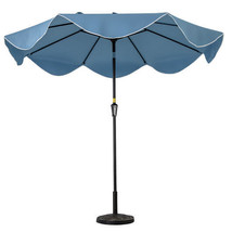 9 FT Patio Umbrella with Crank Handle and Push Button Tilt-Navy - Color:... - $2,570.95 MXN