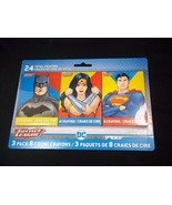 DC Justice League 3 packs x 8 crayons New 24 crayons total - £3.93 GBP