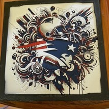 New England Patriots Art Piece 3D Printed HueForge - With FRAME! 3D ART - $25.73