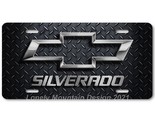 Chevy Silverado Inspired Art on D. Plate FLAT Aluminum Novelty License T... - $17.99