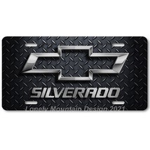 Chevy Silverado Inspired Art on D. Plate FLAT Aluminum Novelty License Tag Plate - £14.17 GBP