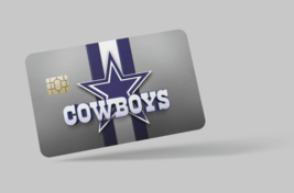 Dallas Cowboys , Nfl , 2 Pc Credit Card Skin &amp; Debit Card,Trolley &amp; Gym - £6.36 GBP