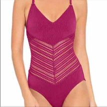 NWT Robin Piccone Perla One Piece Swimsuit in Orchid Size 2 - £58.65 GBP