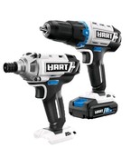 HART 20-Volt Cordless 2-Piece 1/2-inch Drill &amp; Impact Driver C. Kit 1 Ba... - $1,667.79 MXN
