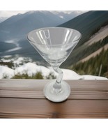 1 Martini Clear Glasses Z Stem Libbey Glassware Cocktail Barware Crooked... - $110.83 MXN