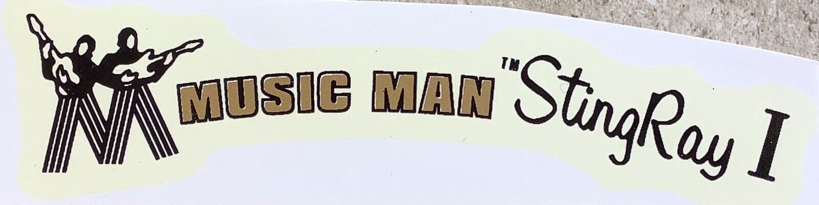 waterslide headstock decal Music Man - $3.99