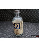 Vintage Original NACTO 8oz. EMPTY Glass Bottle of Fabric Cleaner - £23.35 GBP