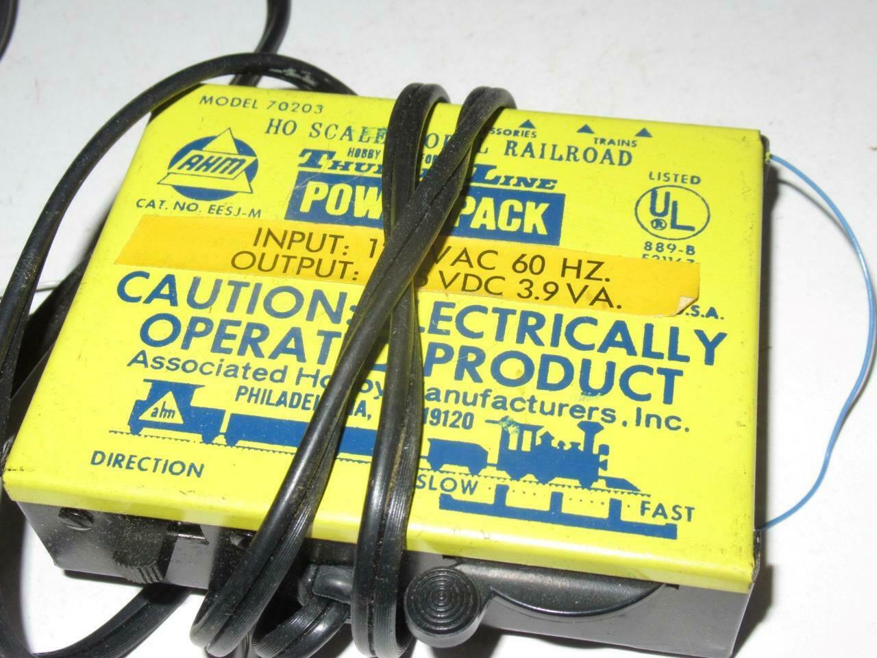 HO TRAINS VINTAGE AHM THUNDER LINE TRANSFORMER- PARTIALLY WORKS- S31RR - $6.91