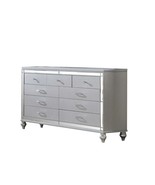 Silver 9-Drawer Wood Dresser with Mirror - $1,362.41 CAD