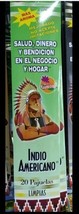 3X  INDIO AMERICANO INCENSE INCIENSO PARA LIMPIAS - 3 BOXES OF 20 STICKS... - $16.82
