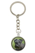 Cesky Terrier. Keyring, keychain for dog lovers. Photo jewellery.Men&#39;s jewellery - £12.98 GBP