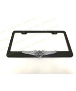 3D HarleyDavidson Emblem Black Powder Coated Metal Steel License Plate F... - $23.30
