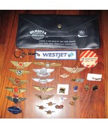 AIRLINES PIN LOT PANAVIA CONTINENTAL AEROFLOT ALTAIR CENTENNIAL AIR CANA... - $1,235.44 MXN