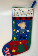 Rudolph the Red Nosed Reindeer Hermey the ELF quilted Christmas Stocking - £31.36 GBP