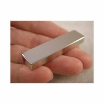 Jeweler&#39;s TEST MAGNET Gold &amp; Silver Tester 2&quot;x1/2&quot;x1/4&quot; - 29 lbs Pull Force N45 - £10.22 GBP