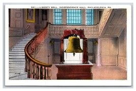 Liberty Bell Independence Hall Philadelphia Pennsylvania PA UNP WB Postcard N20 - £1.54 GBP