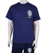 NYPD Police Back Tee Shirt Navy Mens T-Shirt Police New York City Offici... - £15.74 GBP+