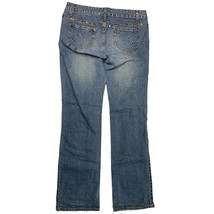 Arizona Jean Company Juniors 11 Staight Leg Jeans Embellished Beaded Trim Jeans - £11.14 GBP