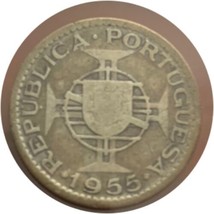 1955 Angola 10  escudos Vintage collectible coin VF - £10.42 GBP